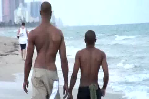 A Walk On Da Beach & plowing My Caramel bootyhole