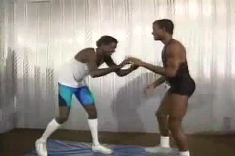 dark naked Wrestling