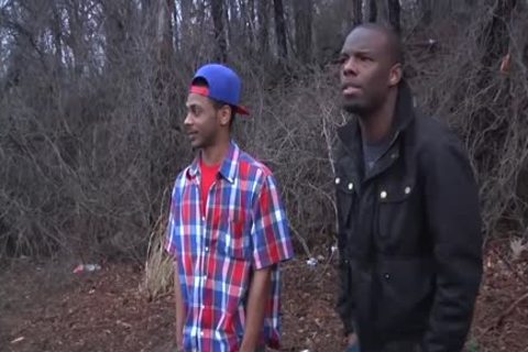 Sam Tyson Handles Two black cocks