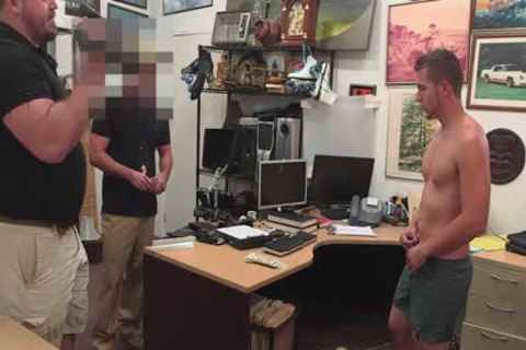 homosexual PAWN - young str8 blonde guy Has homosexual threesome For Bail money