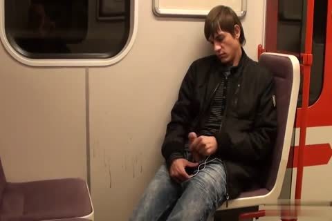 lusty legal age teenager Jacking Off In The Subway