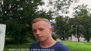 Outdoor POV pound with a penis-crazed teen playgirl