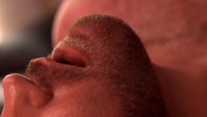 GodsOfMen.com: Black hair Logan Moore licking ass sex scene