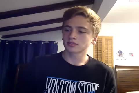 Blond twink Cums On dildo And Licks his sperm - Chaturbate