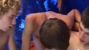 group teens In A Tent unprotected pound Blowjon And semen flow