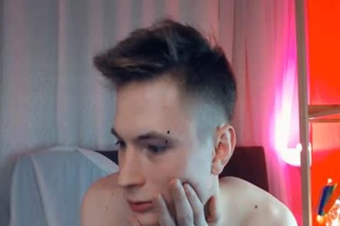 Blond Teenage twink With His Pale Skin wanking