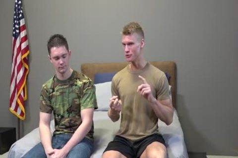 'Army Cadet Sucks cock For The First Time'