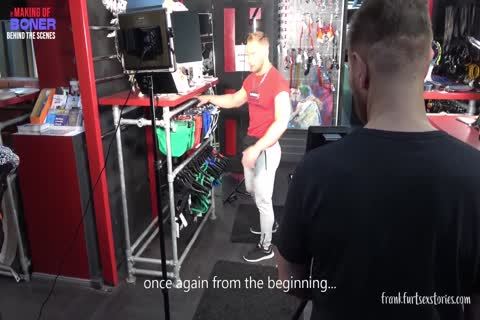 three-some Scene In A homo Store - The Making Of Boner