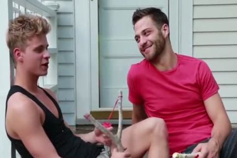 Muscled got slammed hard outdoors