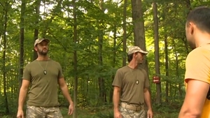 DaddySexFiles.com: Natural Joe masturbation wearing military