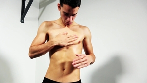 EastBoys: Muscle young friend oily workout