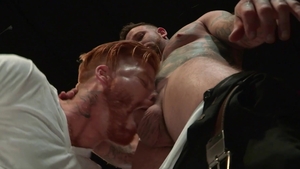 Raging Stallion - Inked hairy bodybuilder rimming