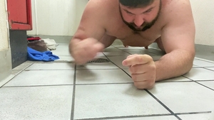 I come into A Gas Station Toilet And lick And suck The Toilet And The Floor