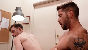 NextDoorStudios: Caucasian in uniform masturbation