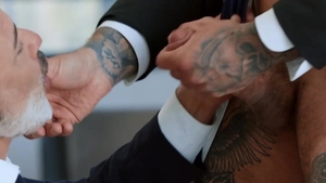 Men.com - Tattooed Adam Franco fantasy cumshot in office