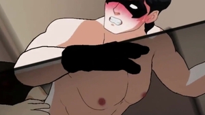 Juice Anime - Sex scene in tandem with young superhero