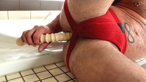 maskurbate: Jeff's Big Toy Stuffed in Manuel's Hole