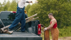 Jerk Buddies: Thick Farmhands Enjoy Deep Anal